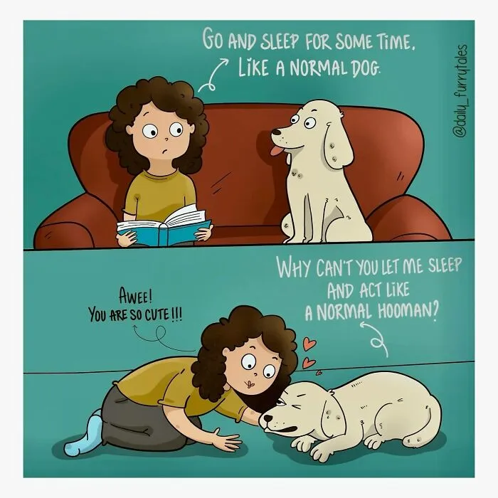This Artist Makes Wholesome Comics That Show The Unique Dynamic Between Humans And Their Pets (30 Pics)
