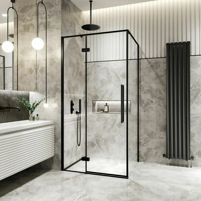 Small Walk-In Shower In The Corner