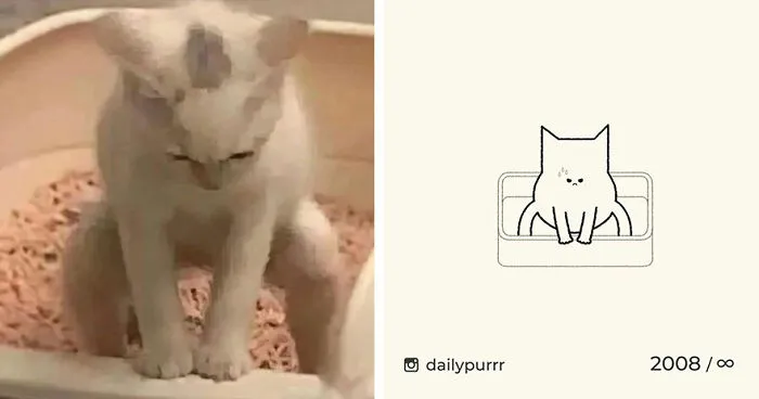 35 New “Daily Purrr” Illustrations Featuring The Funniest Internet-Famous Cats