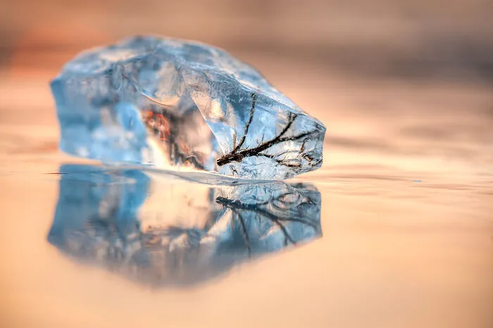 2nd Place In The Category Of Intimate Landscape: "Ice Fossiel" By Piet Haaksma