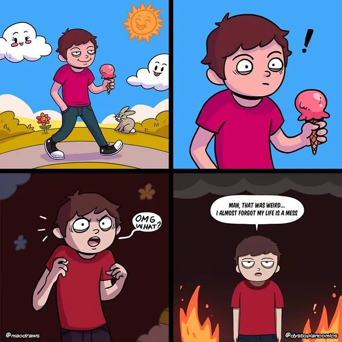 Dark Dystopia: 40 Dark Humor Comics Made By This Artist