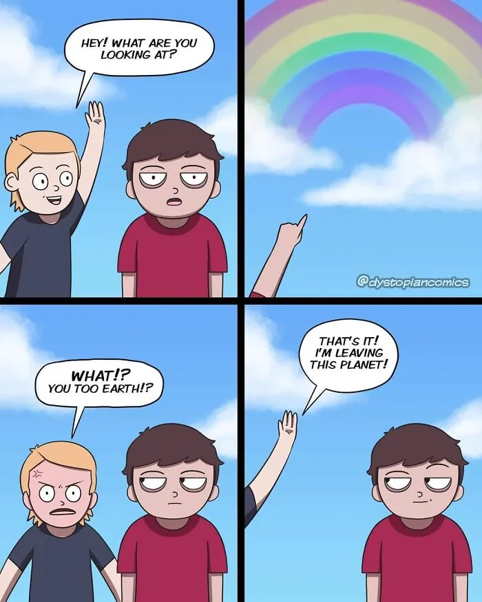 Dark Dystopia: 40 Dark Humor Comics Made By This Artist