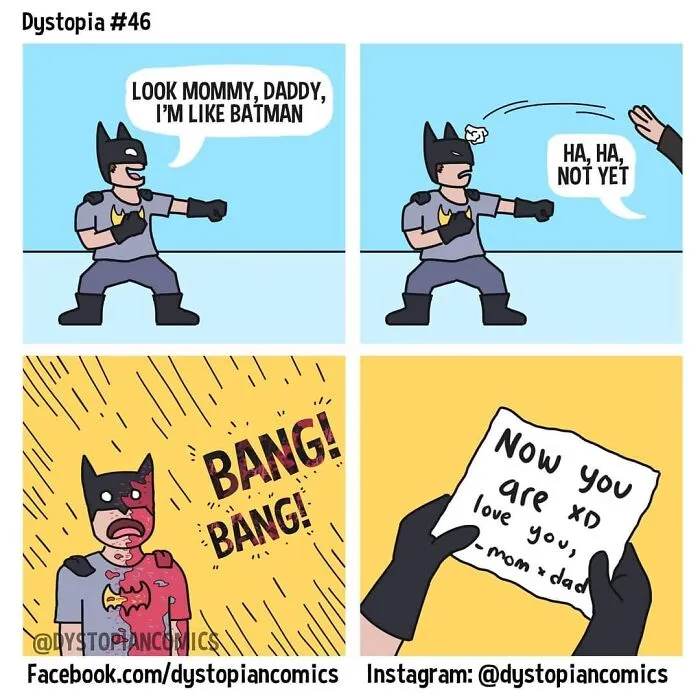 Dark Dystopia: 40 Dark Humor Comics Made By This Artist