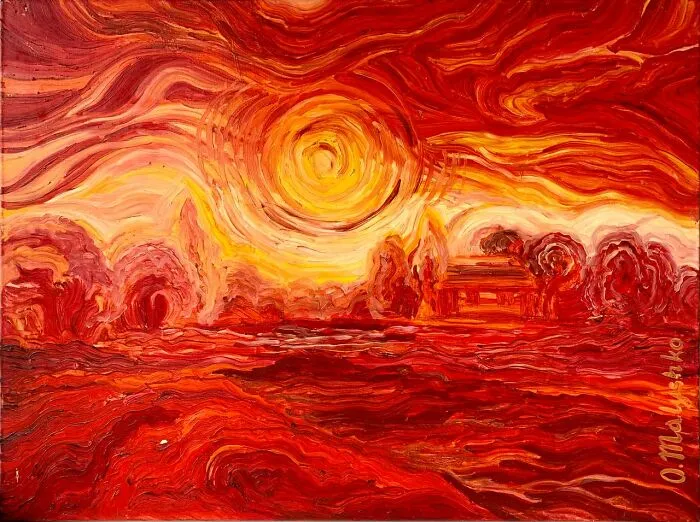 Oil On Canvas 60x80 Cm