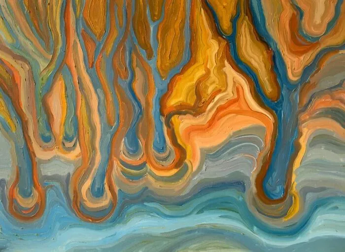 Oil On Canvas 50x70 Cm