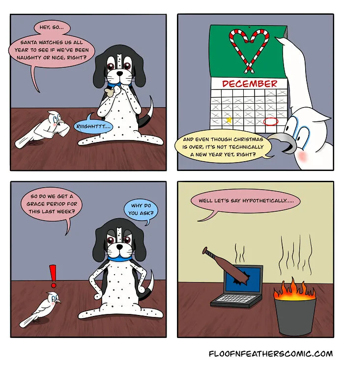My “Floof n’ Feathers” Comics Are Inspired By The Everyday Antics Of My Real-Life Pets (12 Pics)