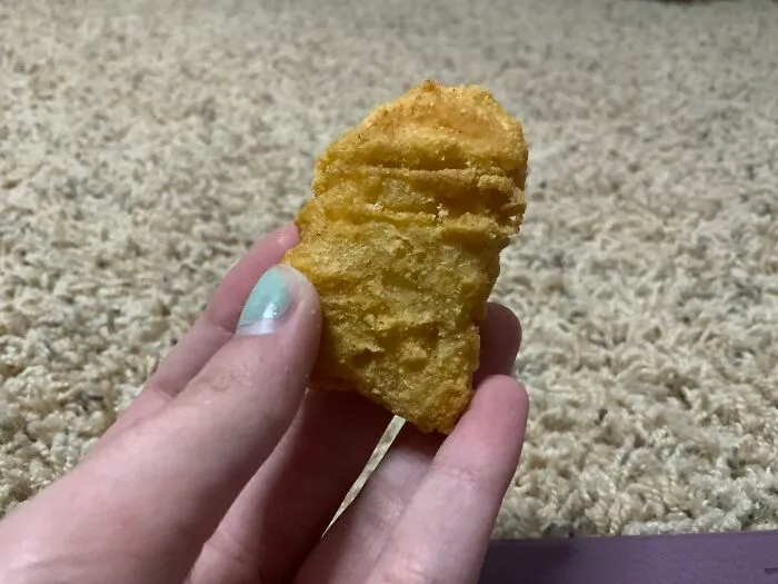 A Chance To Show Off My Amogus-Lookin’ Chicken Nugget
