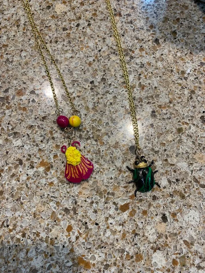 These Little Buggy Necklaces I Made