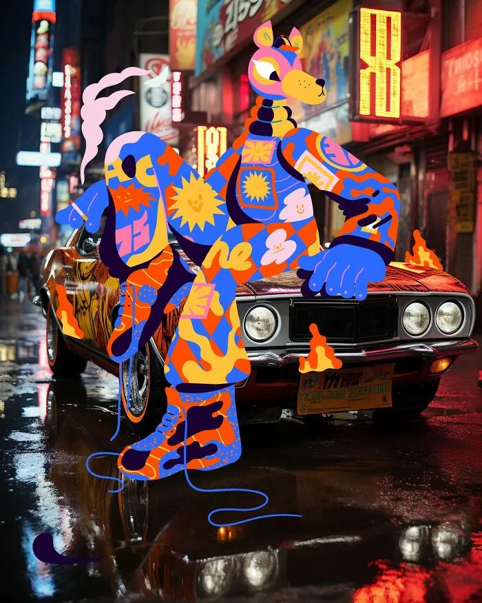 34 Playful Characters Doodled In Streets And Landscapes In The Travel Series By Brolga