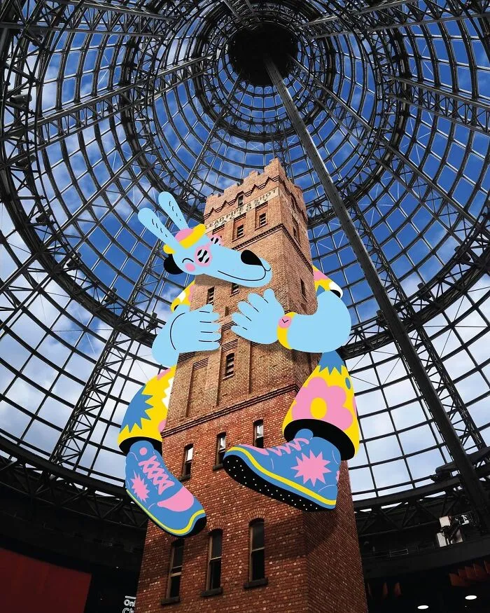 34 Playful Characters Doodled In Streets And Landscapes In The Travel Series By Brolga