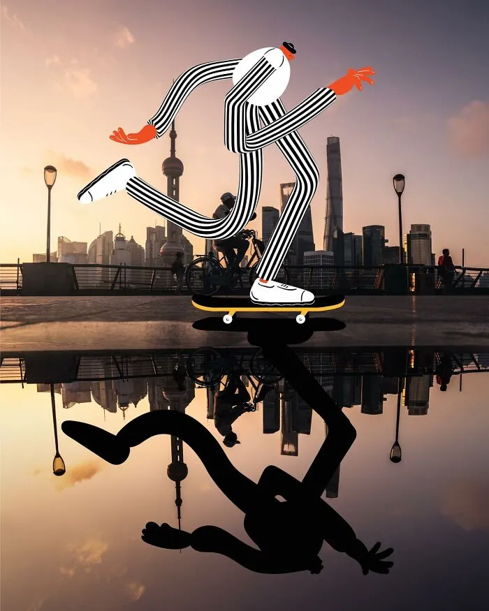 34 Playful Characters Doodled In Streets And Landscapes In The Travel Series By Brolga