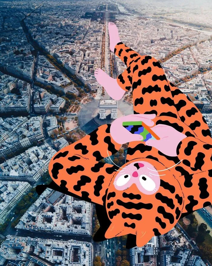 34 Playful Characters Doodled In Streets And Landscapes In The Travel Series By Brolga