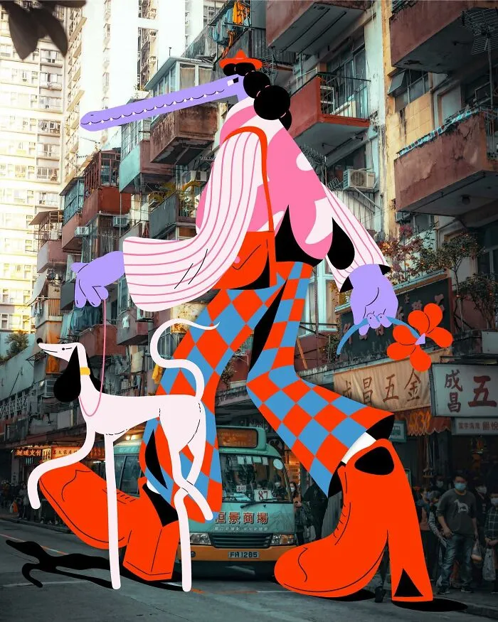 34 Playful Characters Doodled In Streets And Landscapes In The Travel Series By Brolga
