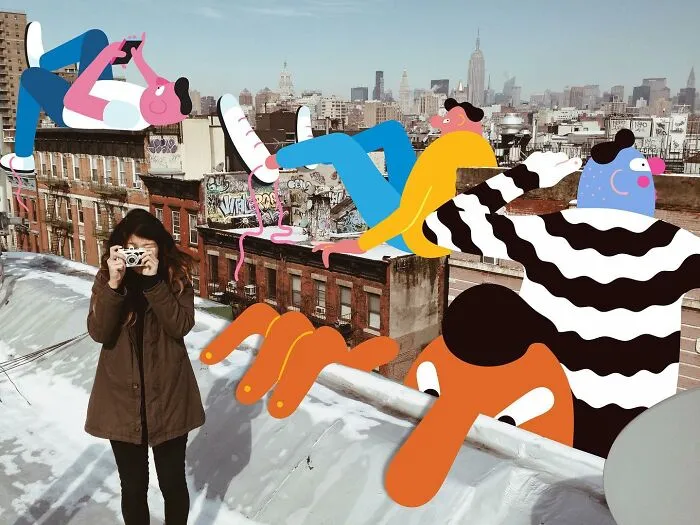 34 Playful Characters Doodled In Streets And Landscapes In The Travel Series By Brolga