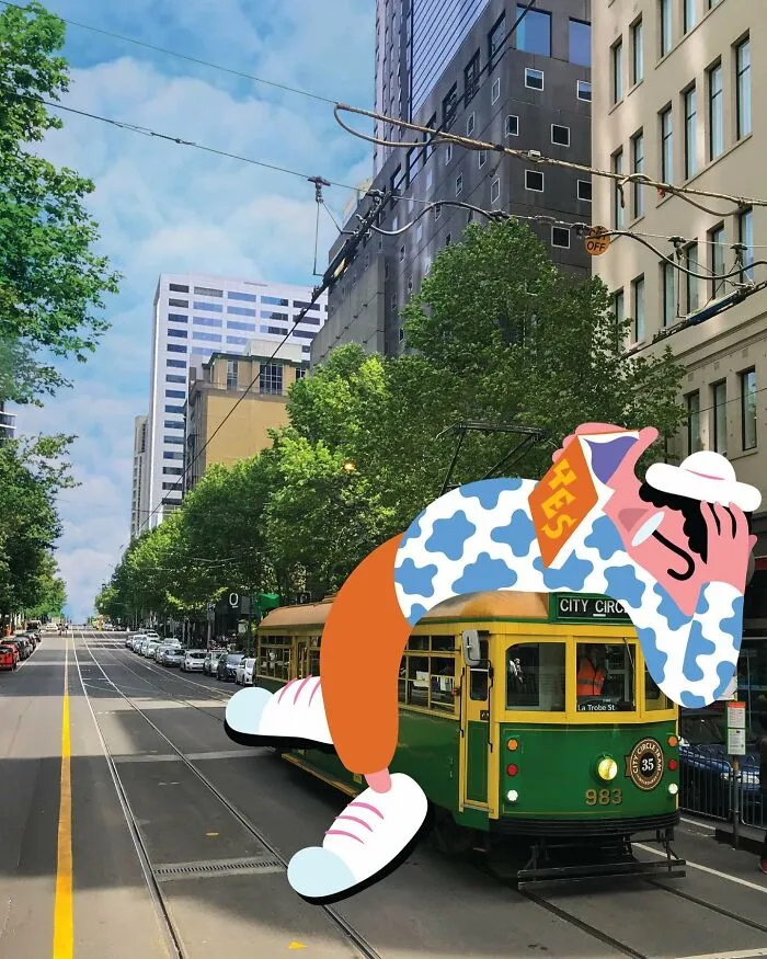 34 Playful Characters Doodled In Streets And Landscapes In The Travel Series By Brolga