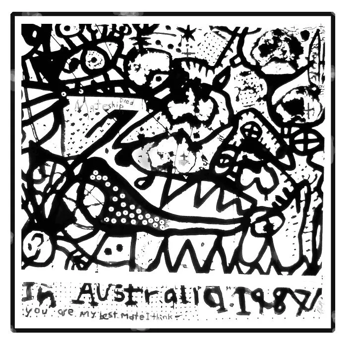 In Australia  1988. Ink