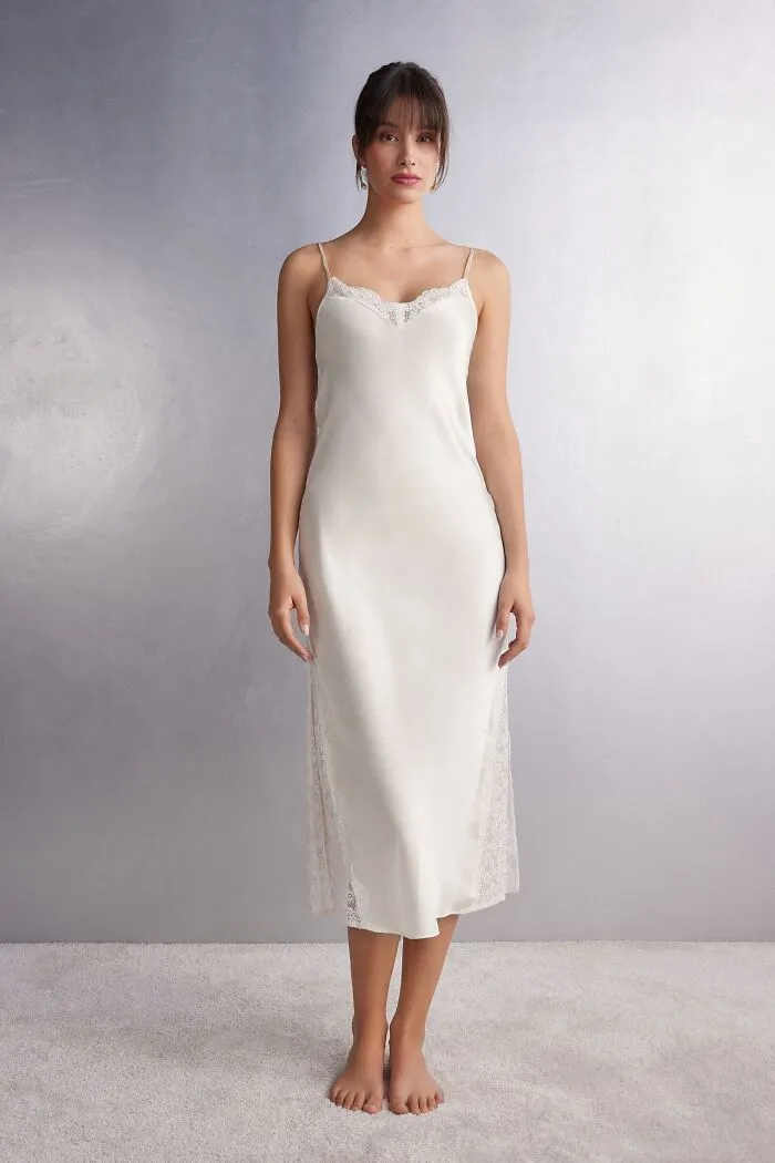 Let The Fabric Of Your Love Be As Smooth As This <span Style="Font:inherit;color:#d74b1f;"> Elegant Nightgown</Span> , A Valentine's Caress That Promises Whispers Of Romance With Every Graceful Movement