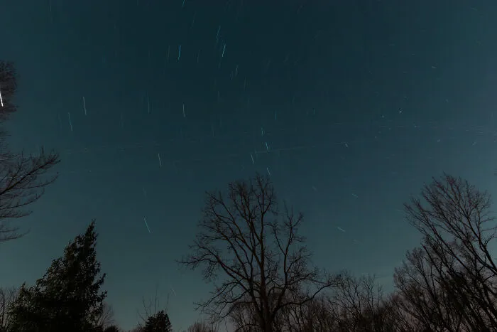 15 Minute Exposure Of The Stars. Shot On A Canon Sl2 And A 10-22mm Lens