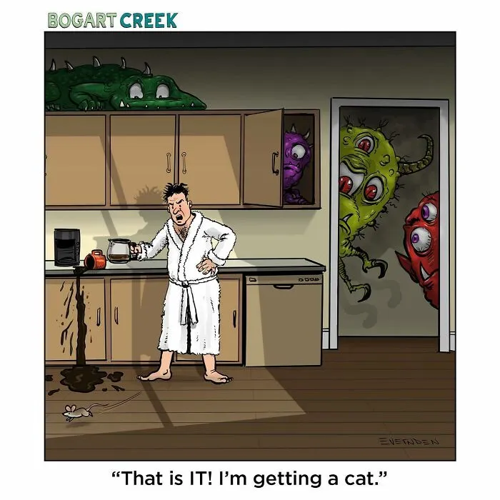 35 Hilarious One-Panel Comics By Derek Evernden With Darker Undertones (New Pics)