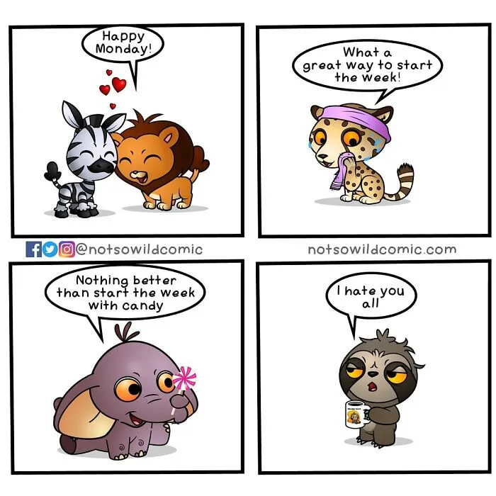 “Not So Wild”: This Artist Creates Wholesome Comics Featuring Animals (30 Pics)