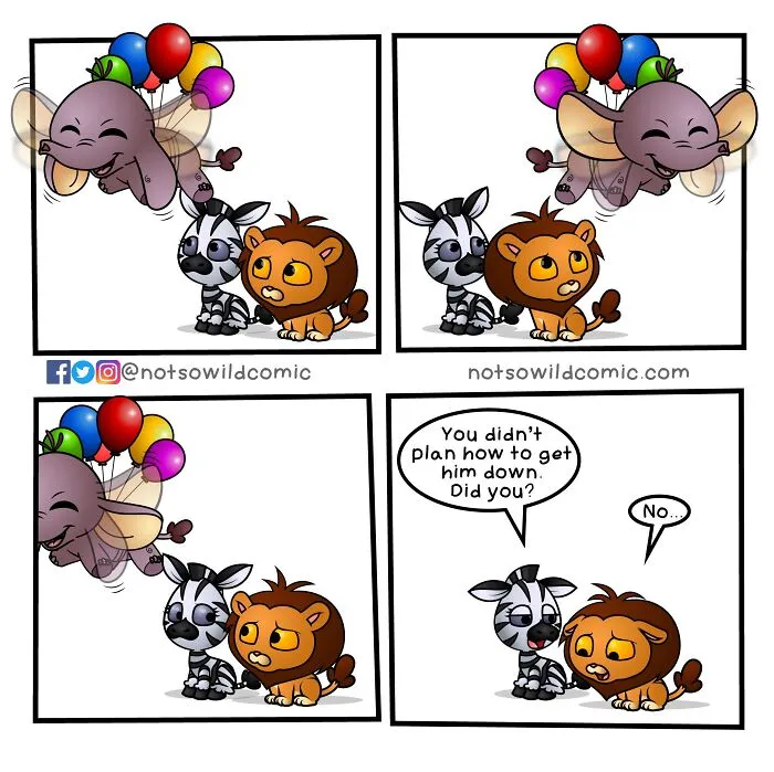 “Not So Wild”: This Artist Creates Wholesome Comics Featuring Animals (30 Pics)
