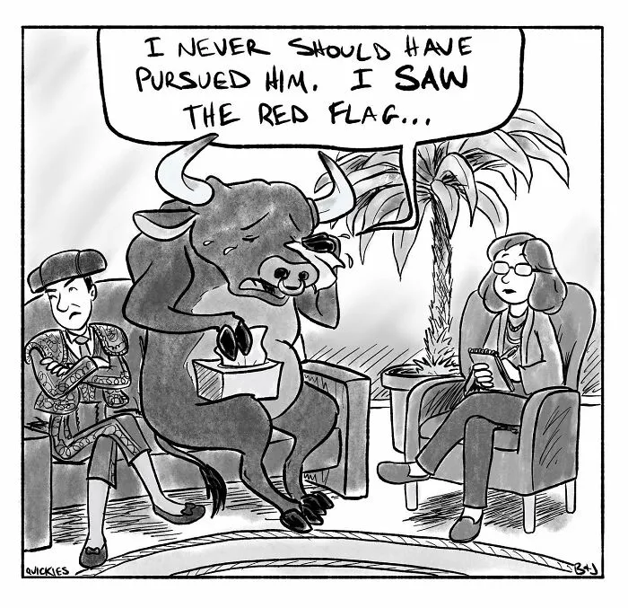 35 Witty One-Panel Comics From The Collaborative Minds Of Two Artists Under The Name Quickies