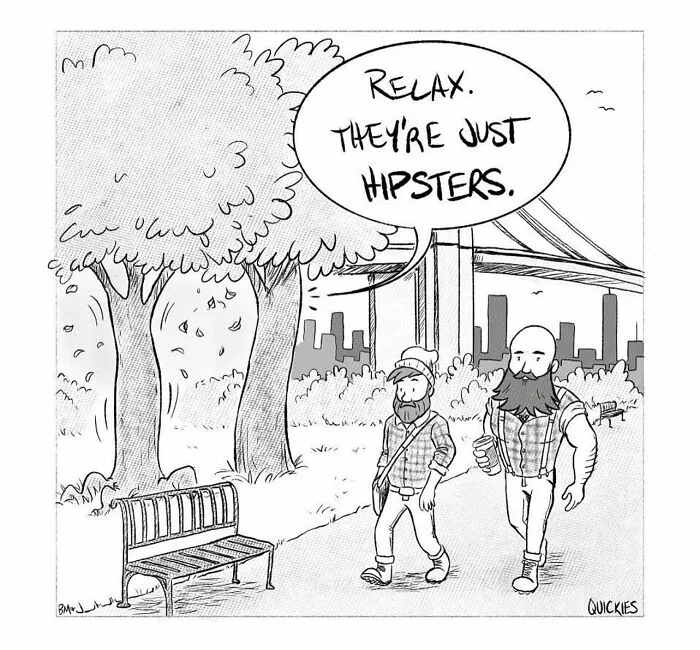 35 Witty One-Panel Comics From The Collaborative Minds Of Two Artists Under The Name Quickies