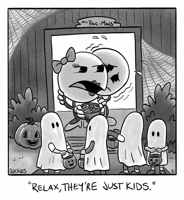 35 Witty One-Panel Comics From The Collaborative Minds Of Two Artists Under The Name Quickies