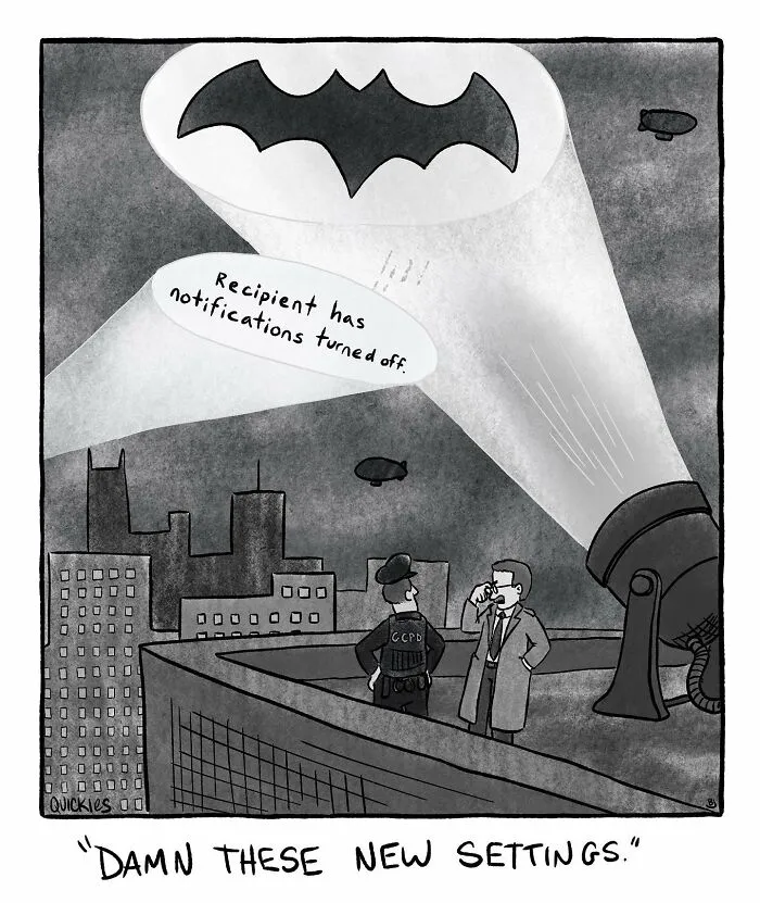 35 Witty One-Panel Comics From The Collaborative Minds Of Two Artists Under The Name Quickies