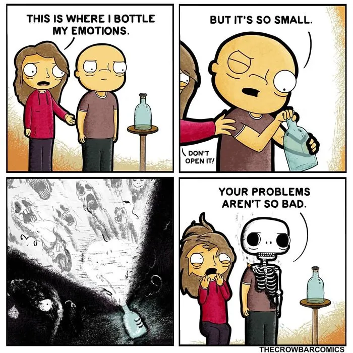 Turning Everyday Life Into Comedy: 28 Amusing Cartoons By The Crowbar Comics