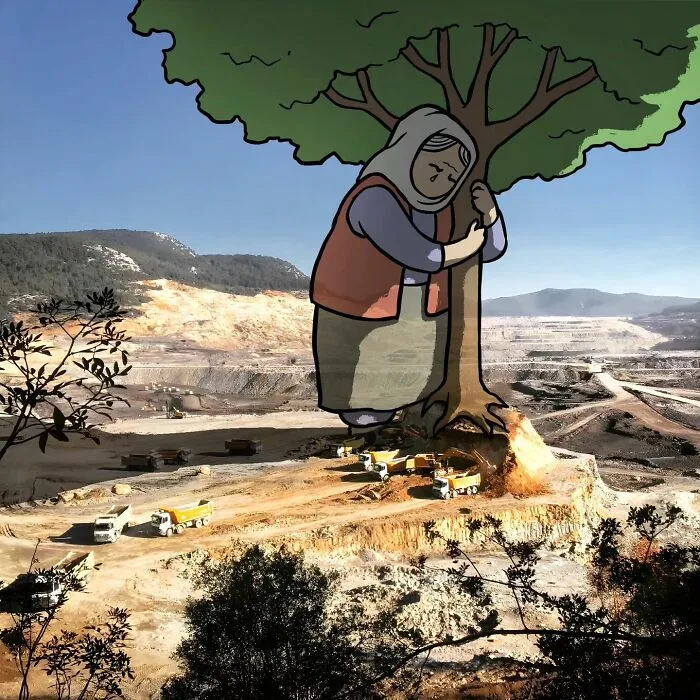 Architect Inserts Drawn Giant Characters Into Turkish Urban Landscapes (70 New Pics)