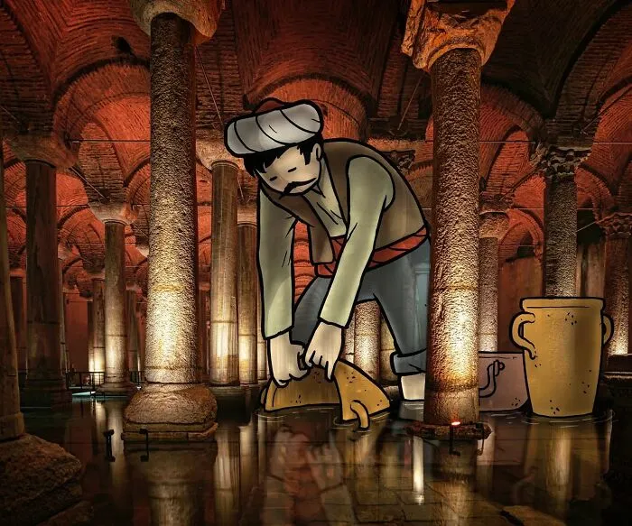 Architect Inserts Drawn Giant Characters Into Turkish Urban Landscapes (70 New Pics)