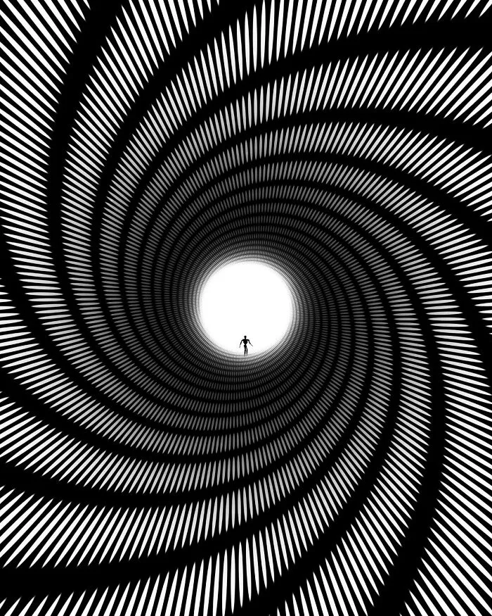 30 Psychedelic Illusions That Will Make You Want To Scroll Up And Down, Created By This Artist