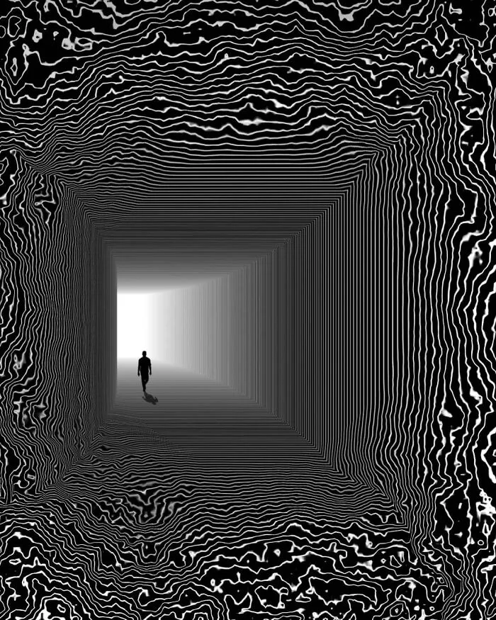 30 Psychedelic Illusions That Will Make You Want To Scroll Up And Down, Created By This Artist