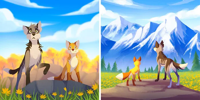 A Peek Into Charming Animal Adventures Through 54 Captivating Illustrations By Skailla