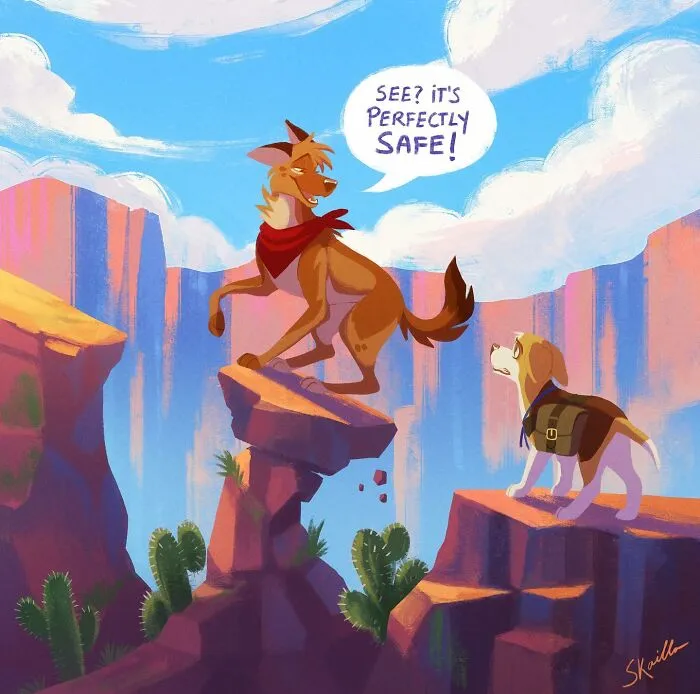 A Peek Into Charming Animal Adventures Through 54 Captivating Illustrations By Skailla
