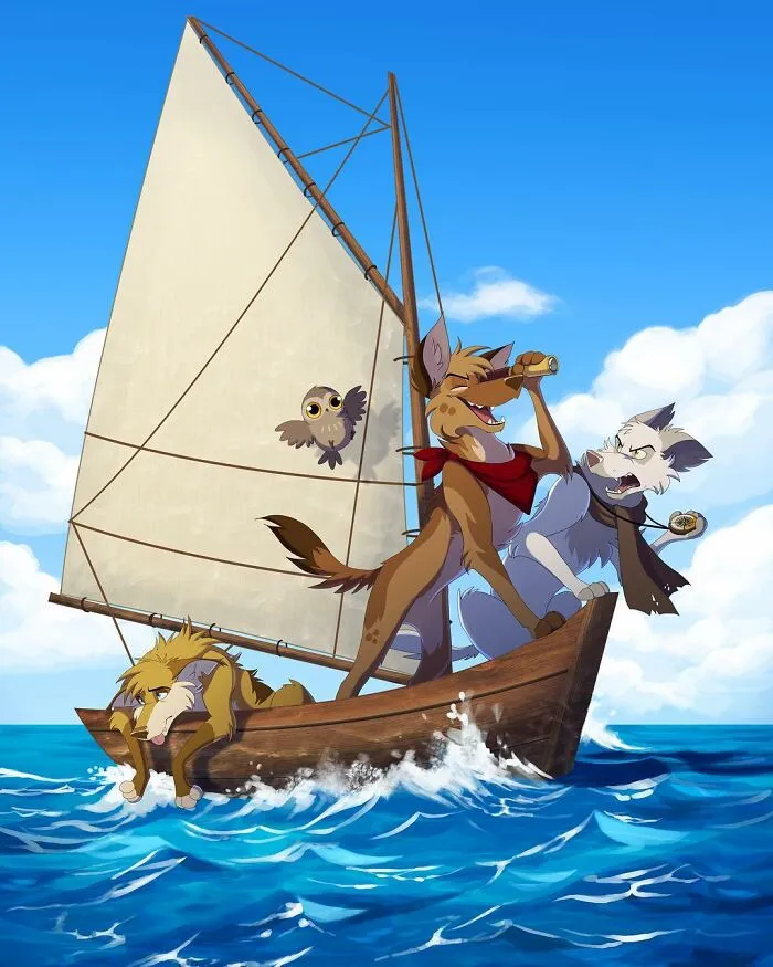 A Peek Into Charming Animal Adventures Through 54 Captivating Illustrations By Skailla