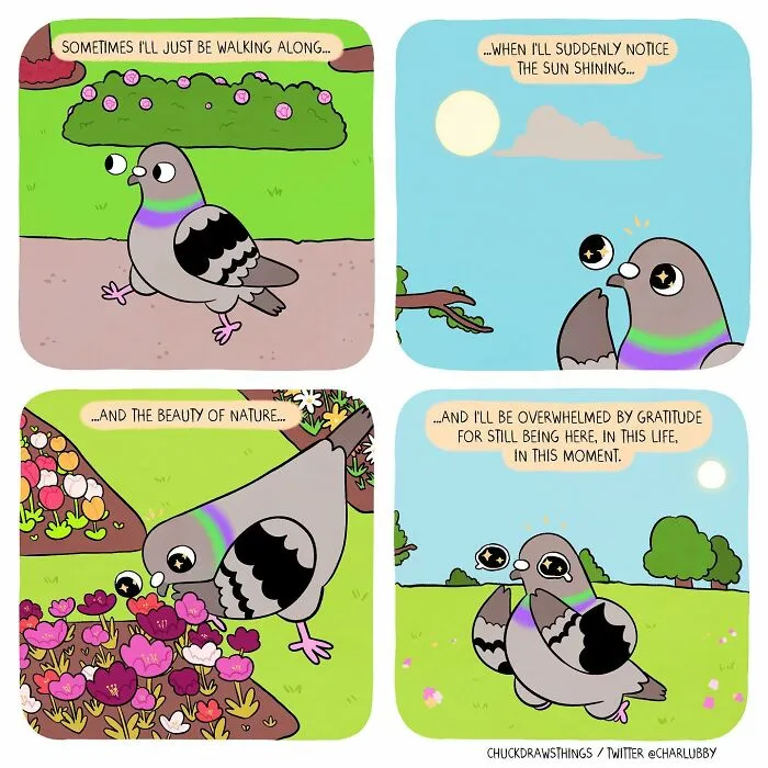 Artist Illustrates What It's Like To Live With Anxiety And Depression Through The Eyes Of A Pigeon (30 New Pics)