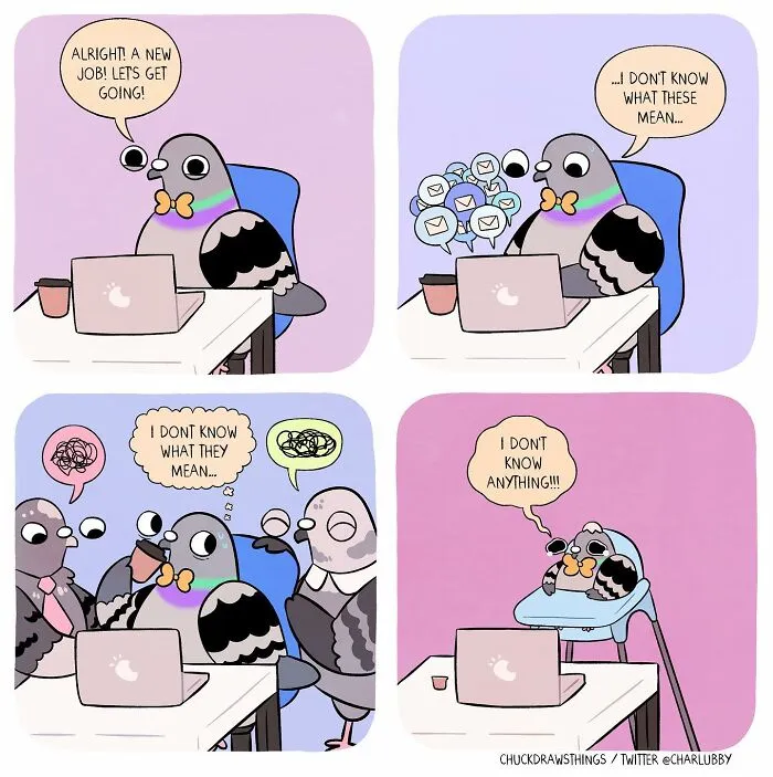 Artist Illustrates What It's Like To Live With Anxiety And Depression Through The Eyes Of A Pigeon (30 New Pics)