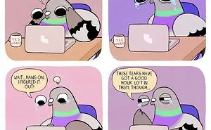 Artist Illustrates What It's Like To Live With Anxiety And Depression Through The Eyes Of A Pigeon (30 New Pics)