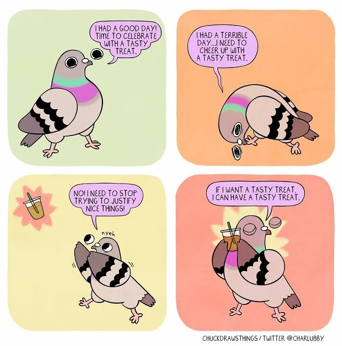 Artist Illustrates What It's Like To Live With Anxiety And Depression Through The Eyes Of A Pigeon (30 New Pics)