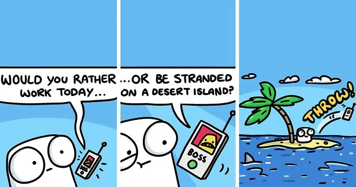30 Humorous Comics Of Marshmallow Navigating Everyday Life By Adam Foreman