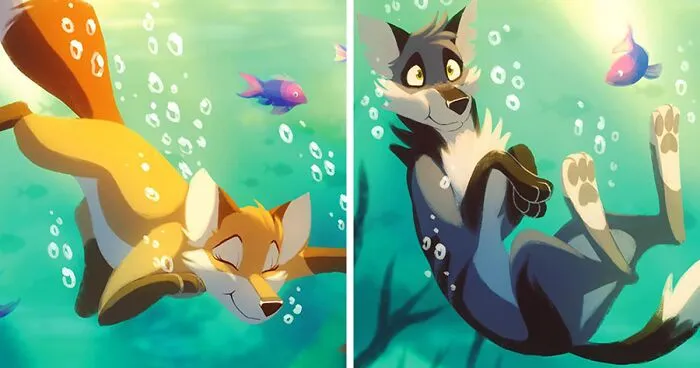 A Peek Into Charming Animal Adventures Through 54 Captivating Illustrations By Skailla