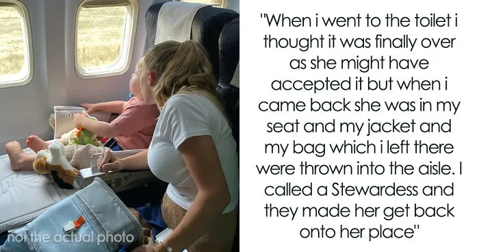 Plane Passenger Finds Her Seat Occupied By Mom With A Kid After Coming Back From The Bathroom
