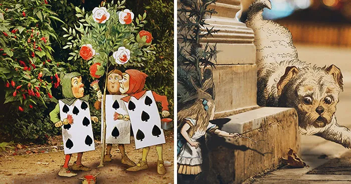 I Made 18 Pics Featuring Alice Wandering Around Athens’ Wonderland