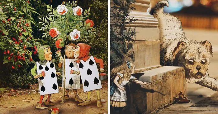 I Made 18 Pics Featuring Alice Wandering Around Athens’ Wonderland