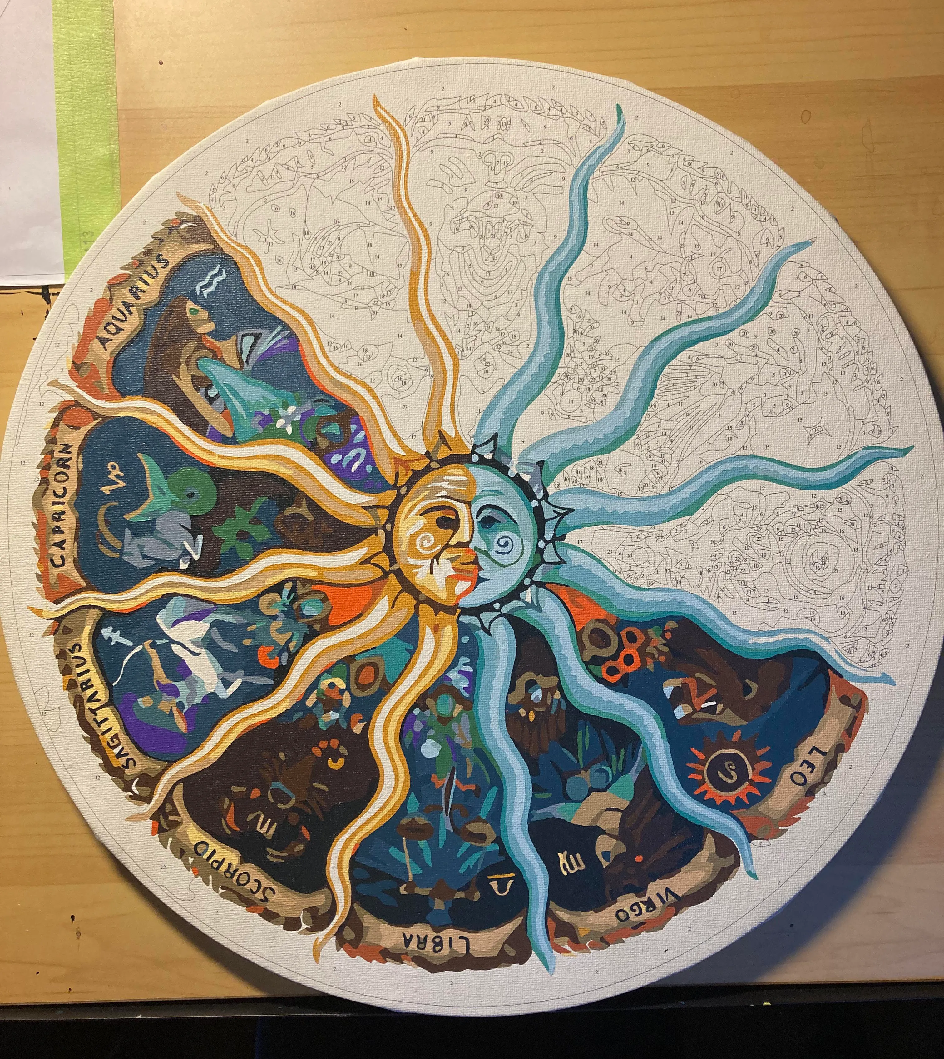 Zodiac Wonders: A Paint By Numbers Journey