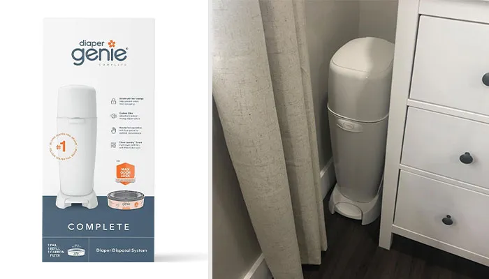 Special Diaper Trashcan With Antimicrobial Feature - Wave 'Scents'-Ible Goodbye To Odors And Keep Your Nursery As Fresh As A Daisy!