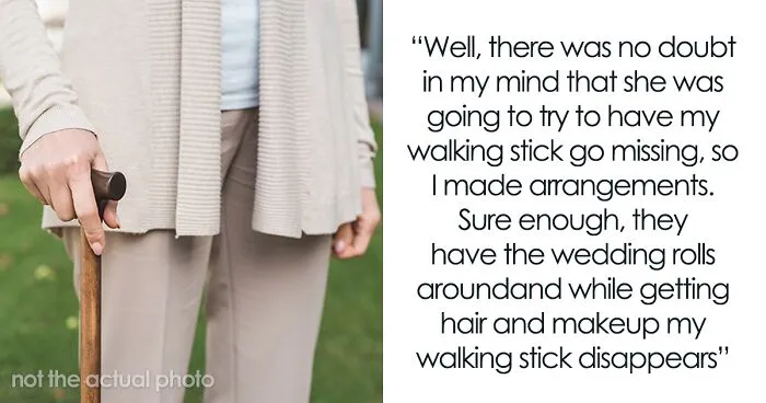 Bridezilla Hides Veteran's Cane That Doesn't Fit Her Wedding Aesthetic, Regrets It Immediately
