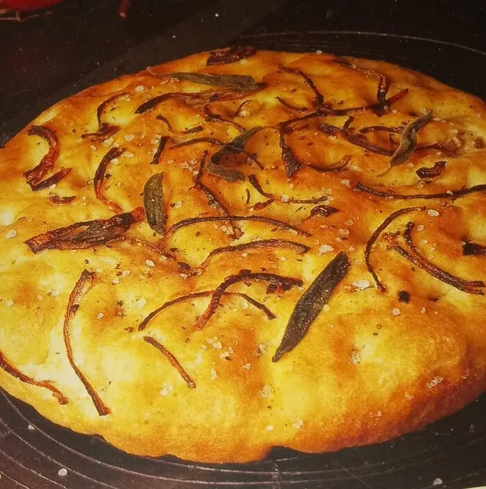 My Fococcia That I Made For My Friend's Christmas Gift.  Can You Smell The Onion And Garlic?